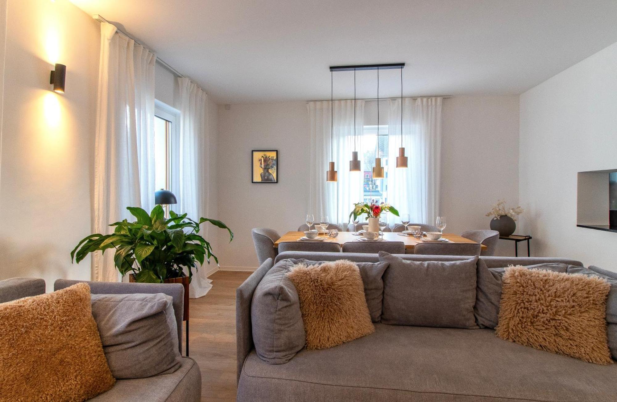 Stilvolles City-Apartment I Netflix I Wlan L Stellplatz I Zentral 施瓦岑贝格 外观 照片